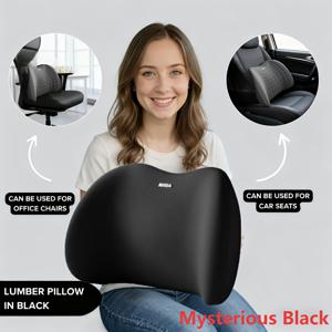 TEMU 인체공학적 허리 지지 베개 | 부드럽고 편안함, 세탁기 사용 가능, 손세탁 가능, 통기성 폴리에스터 커버, 충전재 - 차량용 시트, 사무실 의자, 장거리 운전에 적합