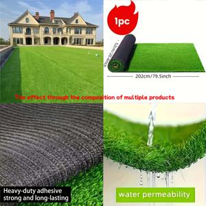 TEMU 1개 야외 인조 잔디 카펫 | 튼튼하고 사계절 사용 가능, 정원, 안뜰 및 홈 데코에 적합, 결혼식, 추수감사절 및 휴일 장식에 이상적