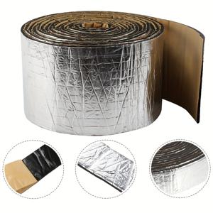 TEMU 16.5ft 자체 접착 파이프 보온 랩, 2in/4 0.2in 알루미늄 포일로 코팅된 열 손실 테이프, 실외 수자관 열 보온, 16.5ft 길이 - 겨울 얼음 방지 및 에너지 효율성, 차가운 물 파이프에 적합, 방수 및 고온 방지 플라스틱 재질, 방화 방지 폼 및 알루미늄 포일 커버