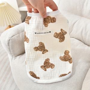 TEMU 여름용 고양이 옷, 새끼고양이와 강아지 소형견을 위한 방울방울 조끼|강아지옷