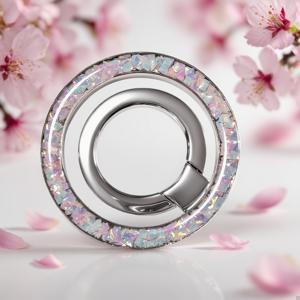 TEMU 2025 최신 패션 컬러풀 프래그먼트 자석 폰 링 스탠드 | 레진 드롭렛 공예 | 360° 회전 브라켓 | 아이폰 12/13/14/15/16 시리즈 호환 | 범용 핏을 위한 자석 패치 포함 | 완벽한 스타일리시 폰 액세서리