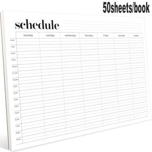 TEMU 날짜 없는 주간 플래너 북 - A4 주간 스케줄 정리자, 홈 & 오피스용, 빈 할 일 목록 다이어리, 일일 계획 및 시간 관리 저널|A4용지