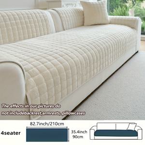 TEMU 1개 모던 심플 플러시 소파 쿠션, 가을 겨울용 따뜻한 소파 커버, 반려동물 친화적, 가구 보호 커버, 모든 소파에 적합, 세탁기 사용 가능, 손세탁 가능, 거실, 침실, 사무실 소파 쿠션 장식용|소파|빈티지|쇼파커버