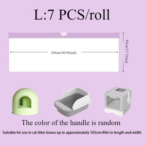 TEMU 1 롤 고양이 사료 가방, S/M/L 크기, 내구성이 뛰어난 폴리에틸렌, 접이식 사각형 모양, 드로스트링 타이, 쉬운 청소, 애완 동물용품점 및 가정용으로 사용할 수 있는 스크루가 있는 고양이 사료 상자 라인어