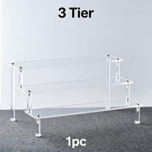 TEMU 아크릴 디스플레이 스탠드 1개 (2단, 3단 또는 4단으로 제공), 향수 또는 돌 피규어를 레이어로 전시하는 데 적합합니다. 이 다용도 스탠드는 장식 및 아이템 정리에 모두 탁월합니다.
