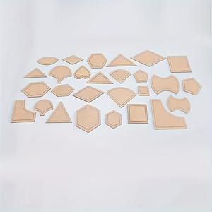 TEMU 27개 투명 아크릴 패치워크 자 세트, 재봉 및 퀼팅 템플릿, 다양한 모양 공예 절단 가이드, 패브릭 및 섬유 디자인용 드로잉 도구.