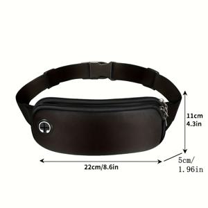 TEMU 2025년형 신상 스타일리시 스포츠 허리 가방, 숨겨진 허리 파우치, 사이클링 수납 가방, 생일 선물 가방