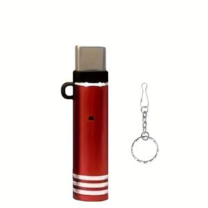 TEMU 3.5cm USB-C 휴대용 무화염 차량용 충전기 1개, Type-C 장치용 야외 비상 장비에 적합, 컴팩트한 디자인과 사용자 친화적인 작동 방식, 배터리 없음