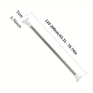 TEMU 다기능 텔레스코픽 폴 – 샤워 커튼, 출입구, 옷장 지지대 및 건조용 다목적 금속 폴, 간편 설치