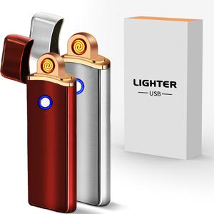 TEMU USB 충전식 전자 라이터 - 방풍, 불꽃 없는 플라즈마 점화, 휴대용 소형, 리튬 폴리머 배터리, 마그네슘 막대/ 불필요, 캠핑, 야외 생존, 여행 및 선물용으로 적합