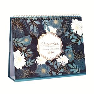 TEMU 2026년 예술적인 데스크 캘린더 | 편안한 미적 디자인 4가지: 카투스 생명력, 보라색 질감의 고급스러움, 어두운 밤의 미스터리, 꽃의 꿈 | 일상 생활 관리 및 홈 데코에 이상적, 완벽한 크리스마스 선물