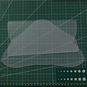 TEMU 2개 아크릴 DIY 안경 보관 및 보호 가방 템플릿 세트, 투명 필름 패치워크 자 포함, 공예 애호가와 패치워크 도구에 적합한 수제 안경 파우치 제작용