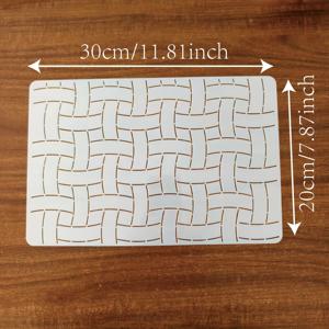 TEMU 핸드메이드 DIY 트레이싱 퀼팅 템플릿, PET 재봉 템플릿, 퀼트 벽 장식 스티칭 디자인, 퀼트 담요 스티칭 패턴 템플릿