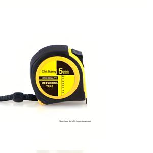 TEMU 고강도 탄소강 & 충격방지 플라스틱/고무 재질의 헤비듀티 텔레스코픽 줄자 - 고정밀 0.01 측정, 공학, 목공, DIY, 측량에 적합 - 컴팩트 여행용 텔레스코픽 (/5m/7.5m 옵션)|줄자