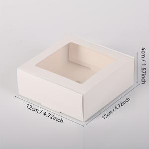 TEMU 20개 흰색 창문형 디스플레이 상자, 심플하고 우아한 포장 상자, 파티 선물 상자, 비누 및 건조 꽃 포장, 비즈니스 이벤트 상자, 다양한 행사용 다용도 포장에 적합.