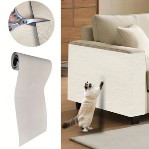 TEMU 자체 접착 고양이 스크래치 매트 가구 벽면 교체용 내구성 폴리에스터 현대적인 펫 액세서리 실내 고양이용 스크래처 홈 데코 크리스마스 선물, 생일 선물 완벽한 고양이 선물 애완동물 용품