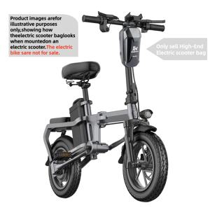 TEMU 쿠키린 전동 스쿠터 프론트 백 하드 쉘 핸들바 백 퀵 릴리스 마운트 - 대용량 자전거/스쿠터 액세서리, 전기자전거, 스쿠터, 자전거용 - 올웨더 보호, 세련된 디자인, 컴팩트한 디자인, 견고한 구조, 도시 출퇴근용