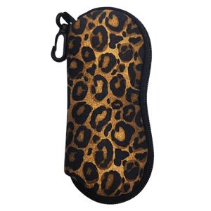 TEMU 1 패션 프린트 PVC 안경 케이스, 방수 초경량 휴대용 여성 및 남성용 모든 종류와 크기의 안경 보호자, 부드럽고 내구성 있는 파우치