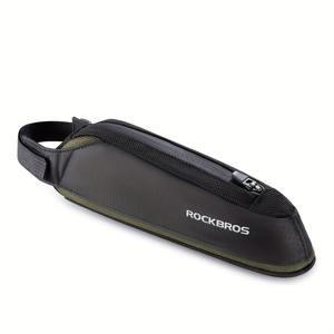 TEMU 자전거용 휴대 가능한 탑 튜브 프레임 가방 나일론 MTB 로드 폰 도구 백 반사 초경량 자전거 파니어 액세서리