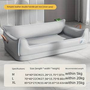 TEMU 중대형 강아지용 정형외과 강아지 침대 - 탈부착 가능한 소파 침대, 스크래치 방지 프레임, 휴대용 펫 매트, 관절 건강에 이상적, 강아지와 고양이용 조립형