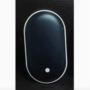 TEMU 미니온풍기, 핫도그 블랙, 화이트, 추석 선물 1개, 할로윈 선물, 크리스마스 선물， 핸드 워머 , 핸드 워머, 시간 연속 안전 열, 휴대용 포켓 히터, 크리스마스 선물, 야외, 사냥, 캠핑 액세서리, 캠핑 남녀를 위한 훌륭한 선물，겨울 필수템 대용량 양면 듀얼 히팅 손난로 보조배터리 핸드 워머|보조배터리20000