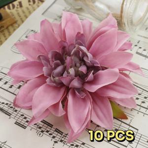 TEMU 10개 인공 국화 꽃 - 실물 같은 폴리에스터 원단 DIY 공예용, 홈 데코, 추수감사절 및 휴일 장식, 유지보수 불필요한 플로랄 장식, 축제 장식, 생생한 색상, 내구성 있는 원단, 이벤트 플래너, 계절 장식, 생생한 꽃잎, 공예 애호가