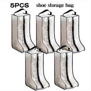 TEMU 신발 및 부츠 보관백 5개 세트, 상업용 신발 보호백, 여행용 신발 정리함, 스포츠화 보관, 골프화 가방, 승마화 가방, 걸이형, 모든 일상용 신발 호환|골프화