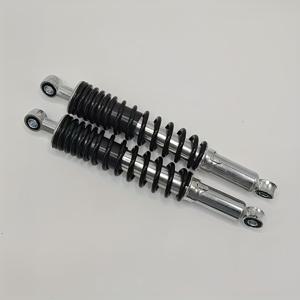 TEMU 2개 WAVE125 후면 쇼크 업소버 - 고품질 블랙 서스펜션 스트럿, 크롬 스프링 포함, 내구성 강화 및 안정성 향상, 거리용 부품