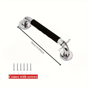 TEMU 두 조각의 헤비듀티 스테인리스 욕실 손잡이 | 샤워, 욕실 및 벽 지지용 미끄럼 방지 안전 핸들 | 12/16/20인치 옵션, 안정적이고 안전한 디자인, 최대 500파운드 지원