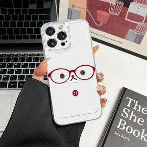 TEMU 트렌디한 쿨 캣 패턴 아이폰 17, 17 Air, 16, 15, 14, 13, 12, 11 Pro Max, X, XS, XR, XS Max, 7, 8, 6, 4, 3S Plus용 투명 카툰 쇼크프루프 풀바디 TPU 소프트 보호 케이스 - 가족과 친구를 위한 완벽한 선물, 일상 필수품,스타일리시 커버,유연한 소재,기술 애호가