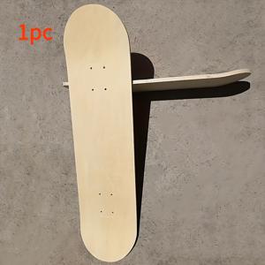 TEMU 1개 고급 메이플 스케이트보드 베이스 플레이트 | 31인치 x 8인치, 야외 활동, 창의적인 예술 스타일, 천연 나무결, 창의적인 예술가 및 야외 애호가에게 이상적, 할로윈 및 크리스마스 선물로 완벽
