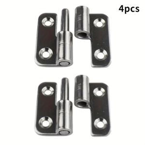TEMU 8/4/2개 분리형 힌지-304 스테인리스 스틸, 좌측 리프팅 조인트 디자인, 내구성 강한 금속 하드웨어 액세서리, 안전한 도어 설치 보장, 도어 부품 수리, 신뢰할 수 있는 소재, 내구성, 고품질 하드웨어, DIY 애호가용, 문 힌지 수리,브러시드 메탈 표면,금속 힌지, 도어 힌지,재산 유지보수,Handyman Supplies