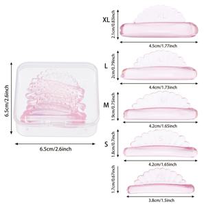 TEMU 10개 세트 래쉬리프트 패드 쉴드 무접착제 속눈썹 리프팅 쉴드 자가 접착 래쉬 리프트 로드 라미 라미네이션 롤러 U 컬러 패드 소프트 속눈썹 펌 로드 5 사이즈 에어 버블 실리콘-경량 가드