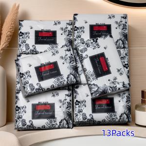 TEMU 파란색과 흰색의 초극세사 티슈 페이퍼 13팩, 팩당 260매, 고품질 페이셜 티슈 페이퍼, 가정 및 식사용 일회용 냅킨, 가정, 호텔, 여행, 자동차에 적합, 휴대하기 쉬움 (랜덤 패턴)