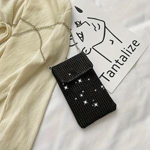 TEMU 1개 크로스바디 백 여성용 휴대폰 지갑 스트랩 크로스바디, 이동 중 액세서리, 휴대폰 운반 솔루션, 메신저 대안, 미니 크로스바디, 디자인, 스트림라인 실루엣, 가벼운 구조, 안감 내부, 실용적인 쇼퍼, 여성 액세서리