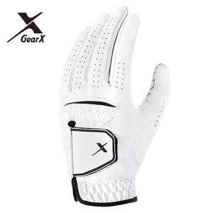 TEMU 기어엑스 더뉴 합성피혁 골프장갑 남성 왼손착용 흰색 1장