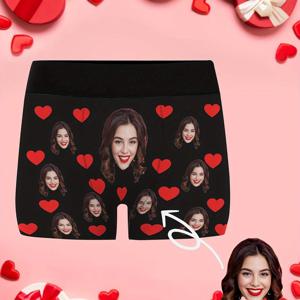 TEMU [맞춤 제작] 최신 맞춤 얼굴 남성용 드로즈 팬티, 개인 디자인으로 제작 가능. 남자친구 또는 남편을 위한 선물로 완벽. 사진 및 아바타로 맞춤 제작 가능하며 발렌타인데이 또는 기념일에 이상적입니다. 이 맞춤형 드로즈 팬티는 [여기서]에 적합합니다.|남성반바지