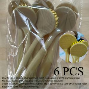 TEMU 6개 주방 청소용 접시 브러쉬 세트, 걸이형 논스틱 오일 긴 손잡이 냄비 스크러버 및 스토브 청소용 브러쉬