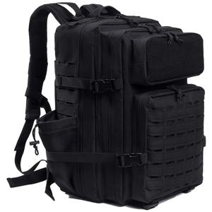 TEMU 남성용 대형 45L 아웃도어 백팩, 스포츠, 3일 여행에 적합, 몰리 시스템, 듀얼 물병 홀더 특징, 트레킹 및 사냥에 적합