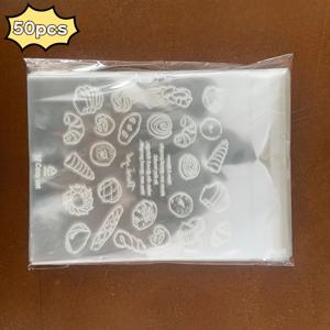 TEMU 50개입 자체 밀봉 빵 봉투 세트 - 감사 인사 프린트 포함 - 베이킹 제품 및 과일을 위한 다용도 식품 보관 - 집의 주방 정리를 위한 필수품 (5.91 X 7.09인치)