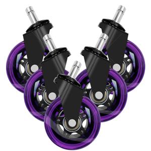 TEMU 독일 기술 3인치 보라색 무소음 가정용 산업용 내구성 압력 저항 스크래치 방지 휴대용 교체 도구 없는 설치 스위블 휠, 경목 바닥/타일 바닥/긴 및 짧은 머리 카펫/등받이 미용 의자/학습 의자/전자 스포츠 의자/주방 랙/소형 가구 다중 장면 적합 | 홈 휠 세트 조합, 금속 재질, 진한 보라색 색상, 금속 구조, 가정용, 상업용, 산업용