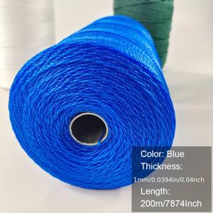 TEMU 1롤 블루 가든 끈, 가지 오이 콩 고추 등 채소 걸기, 어망 수리, 손잡이 그물, 지면 케이지 등에 적합