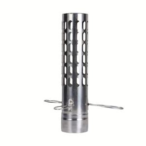 TEMU 내구성 강한 스테인리스 스틸 방풍 방염 굴뚝 - 나무 난로 및 텐트/캠핑용, 6cm/2.36