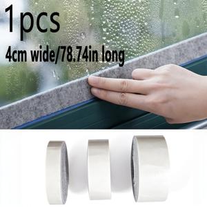 TEMU 창문 유리 물 흡수 스티커, 두꺼운 펠트 물 흡수 스트립 및 겨울 창틀 물방울 방지용 면 접착 테이프, 겨울 창틀 물방울 방지 스티커, 이슬 방지 실링 테이프