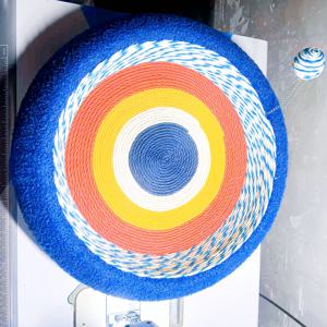 TEMU 1 대형 꿈꾸는 별하늘 로프 고양이 스크래칭 보드와 고양이 침대 콤보, 고양이 발톱 연마 볼, 고양이 스크래칭 볼, 고양이 장난감, 고양이 침대, 청소가 쉬움