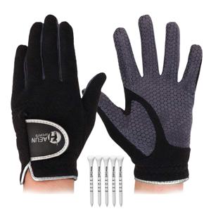 TEMU 남성용 겨울용 골프 장갑 1쌍 - 추운 날씨용 터치스크린 장갑, 하이킹용