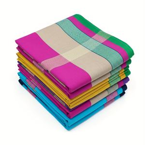 TEMU 여성을 위한 12개 세트의 다채롭고 스타일리시한 손수건. 땀 닦기에 완벽하며 자수 장식이 특징이며 결혼식 및 파티에 이상적입니다.