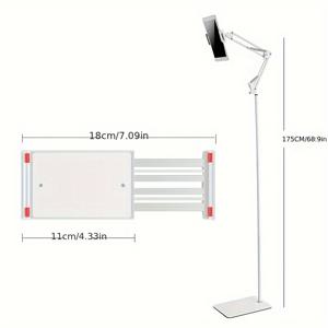 TEMU 신형 바닥 스탠드 캔틸레버 태블릿 브래킷 라이브 방송 침대 옆 드라마 시청 게으른 온라인 수업 휴대폰 스탠드