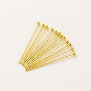 TEMU 400개 30mm 혼합 색상 비즈 바늘 | 아연 합금 둥근 머리 핀, 높은 색상 보존, 유연하고 절단 가능, 목걸이, 팔찌, 귀걸이 주얼리 공예용