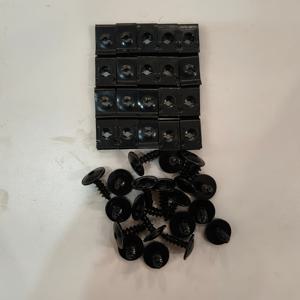 TEMU 40개 자동차 및 튜닝 액세서리, 자동 나사산 금속 U자형 가스켓 셀프 태핑 스크류 세트